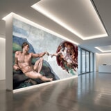 Wall Murals: Creation of Adam, Michelangelo 8
