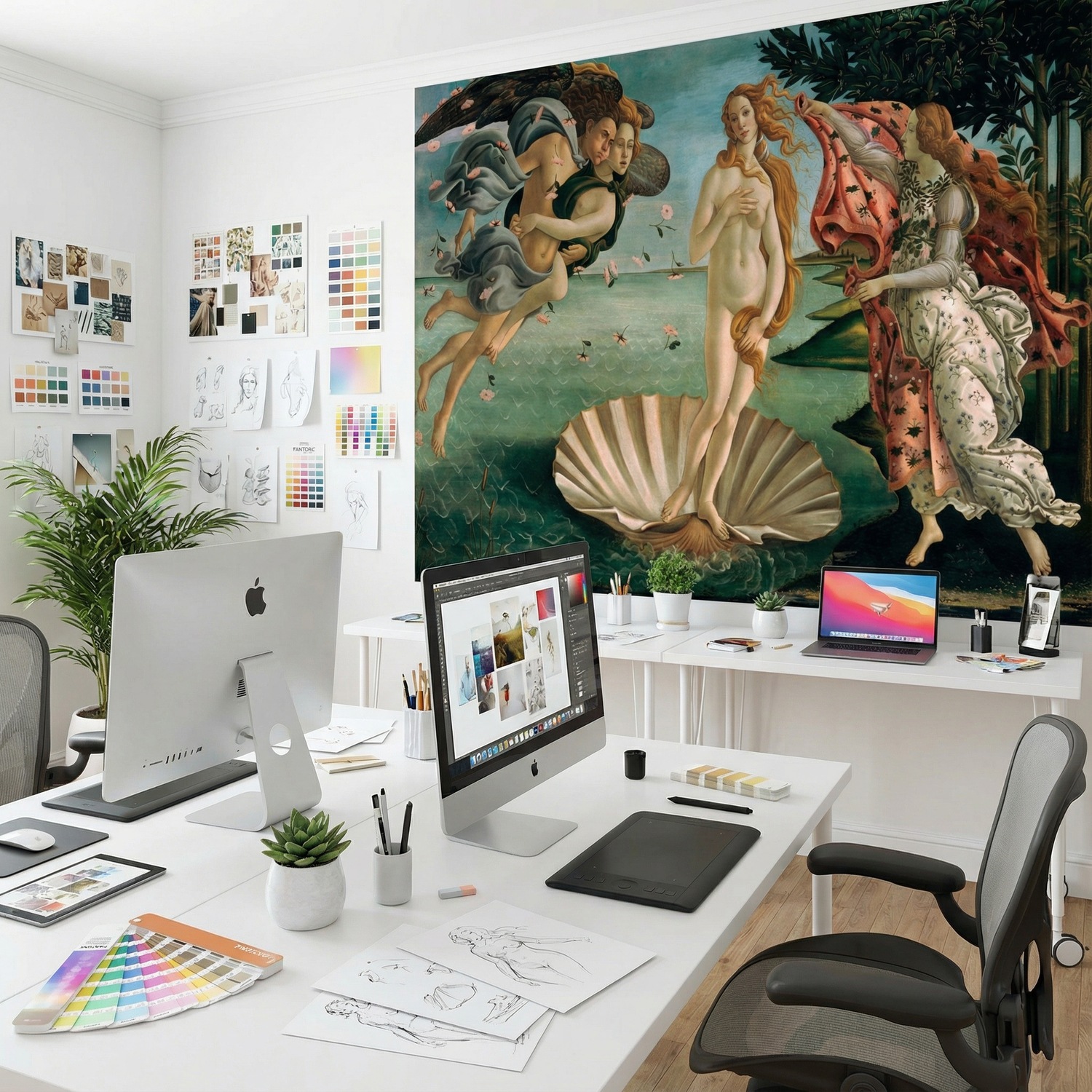 Wall Murals: Birth of Venus, Botticelli
