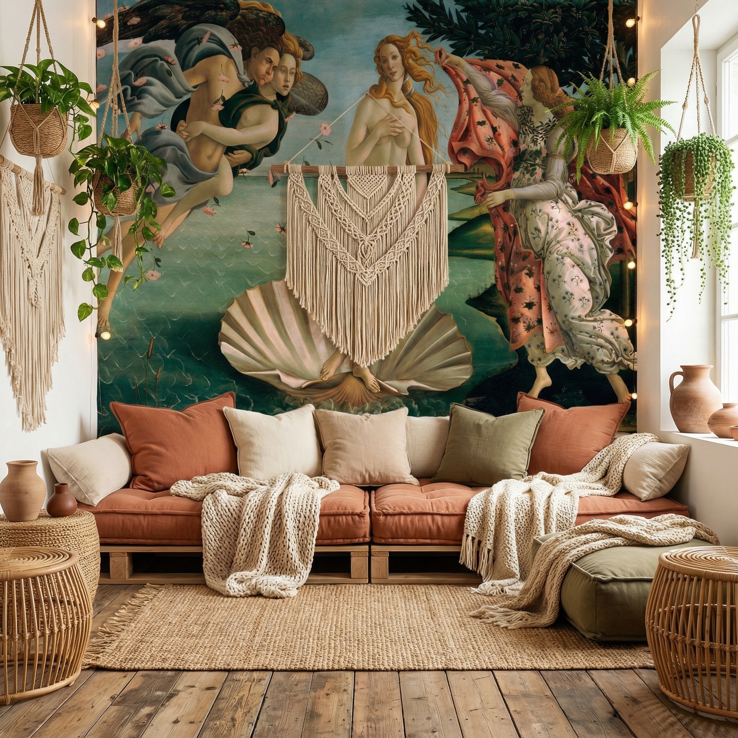 Wall Murals: Birth of Venus, Botticelli