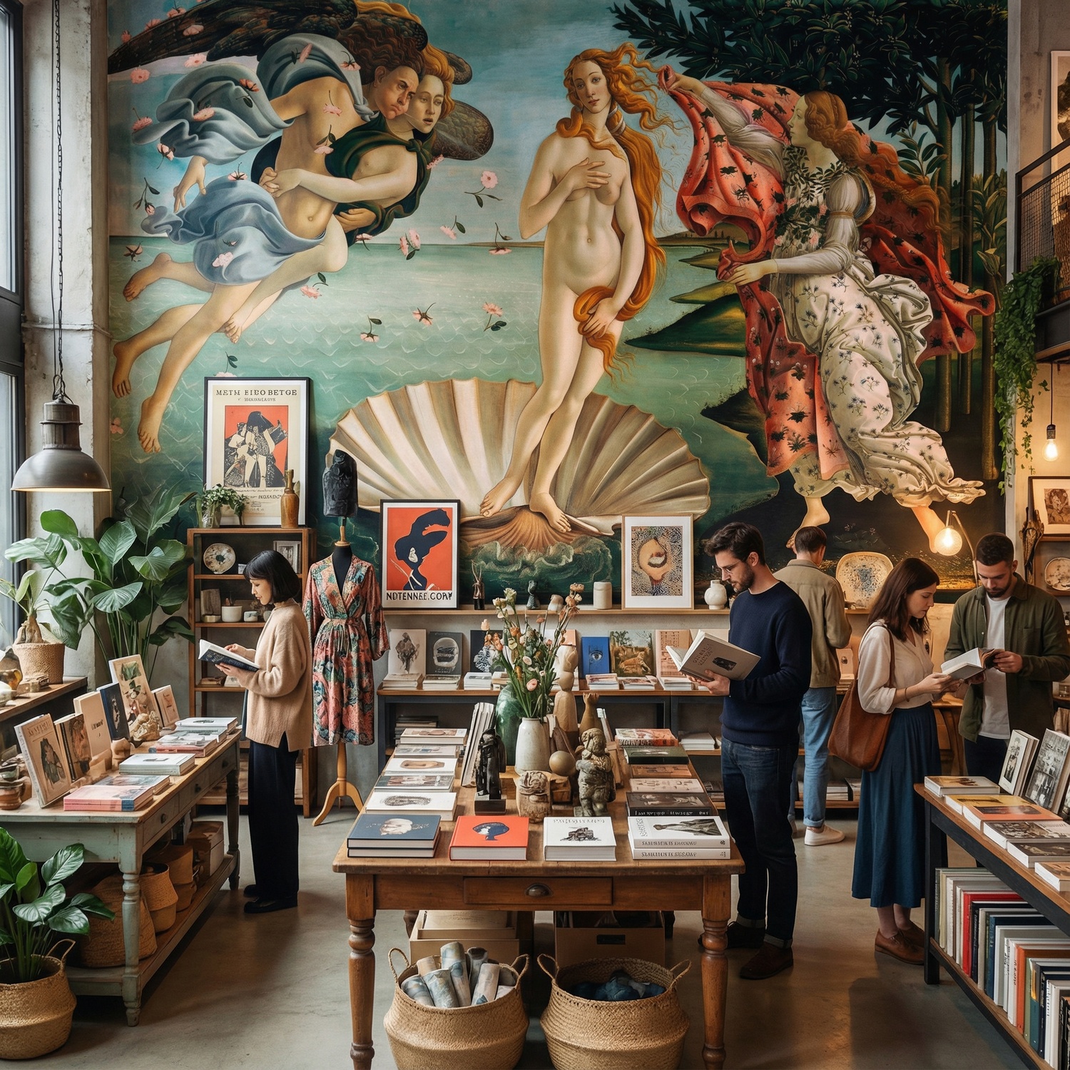 Wall Murals: Birth of Venus, Botticelli