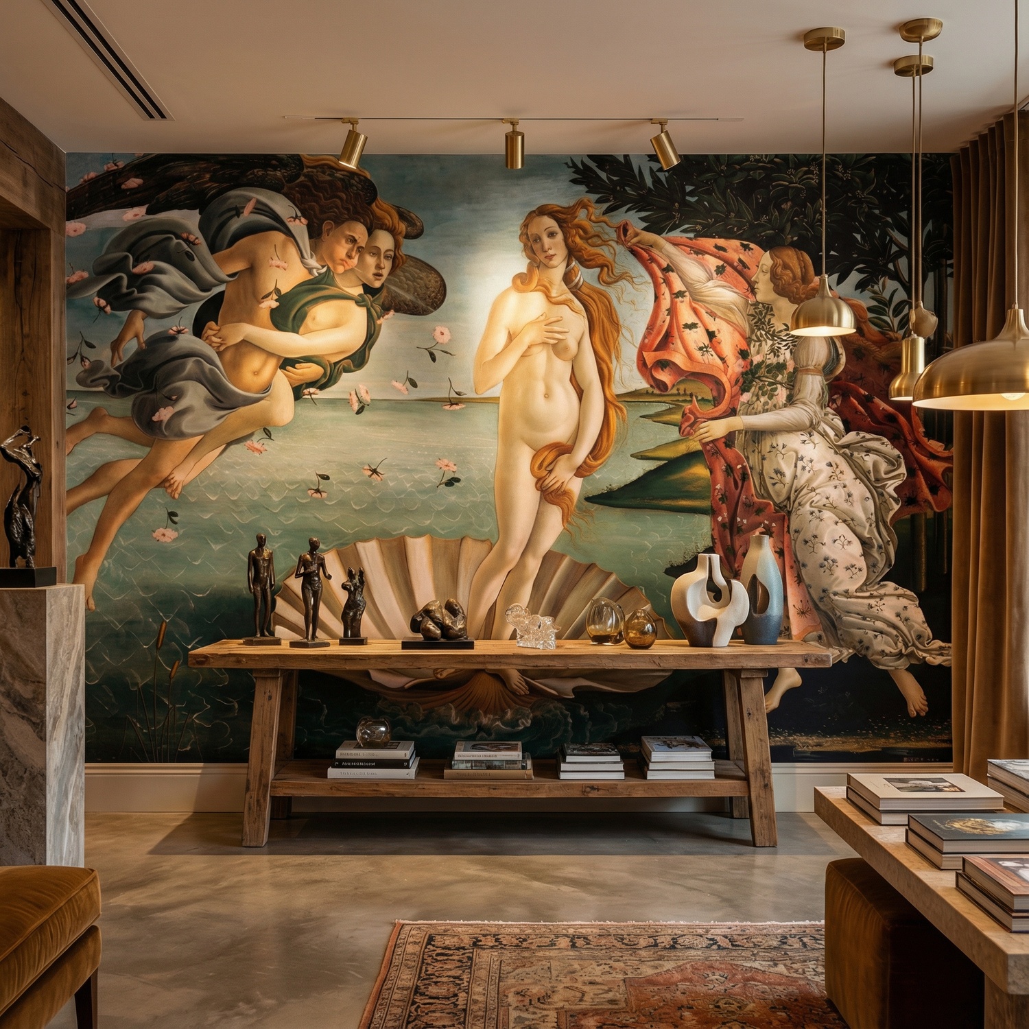 Wall Murals: Birth of Venus, Botticelli