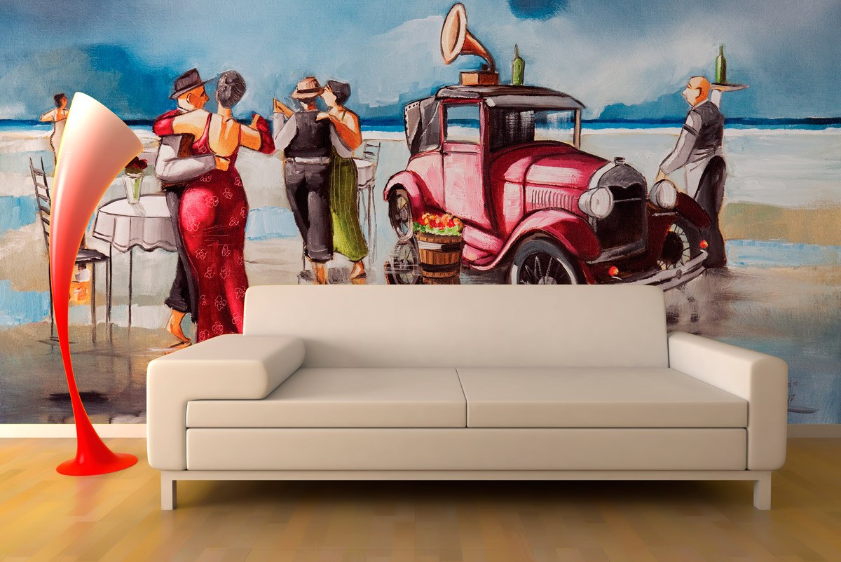 Wall Murals: Dancing on the beach