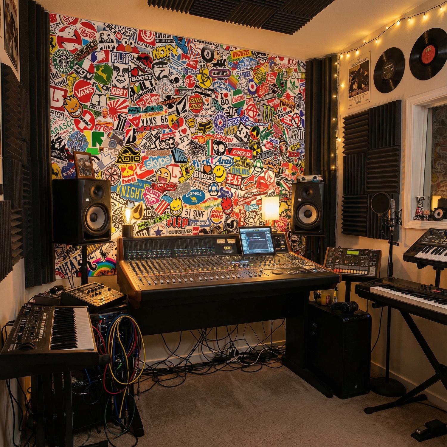 Wall Murals: StickerBomb mural