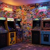 Wall Murals: StickerBomb mural 13