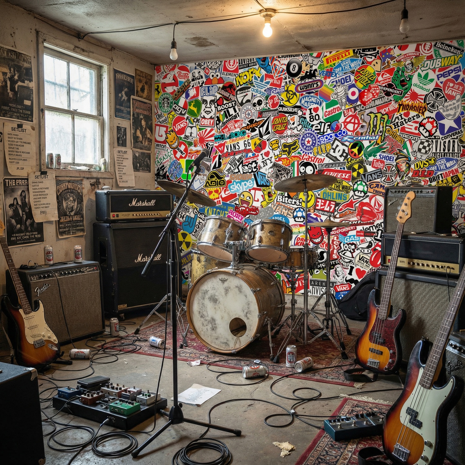 Wall Murals: StickerBomb mural