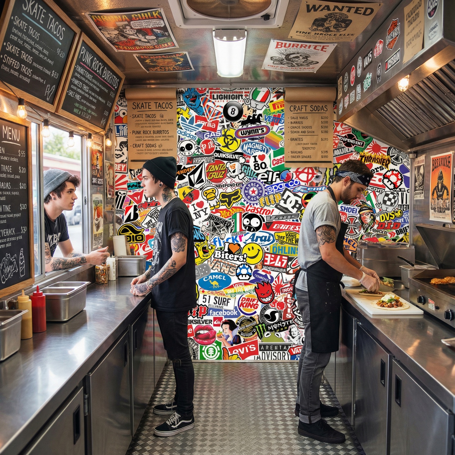 Wall Murals: StickerBomb mural