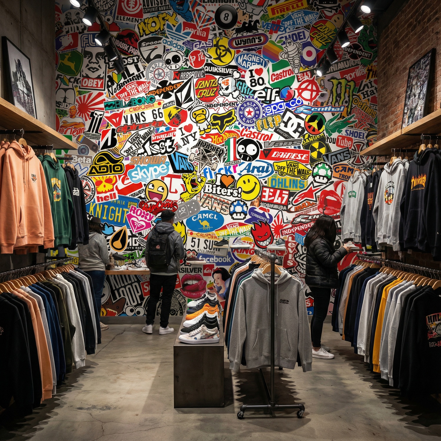 Wall Murals: StickerBomb mural