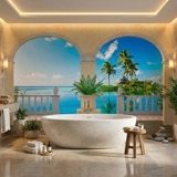 Wall Murals: Small island in the Caribbean 4