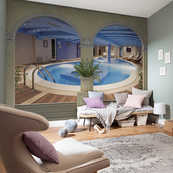 Wall mural Spa pool