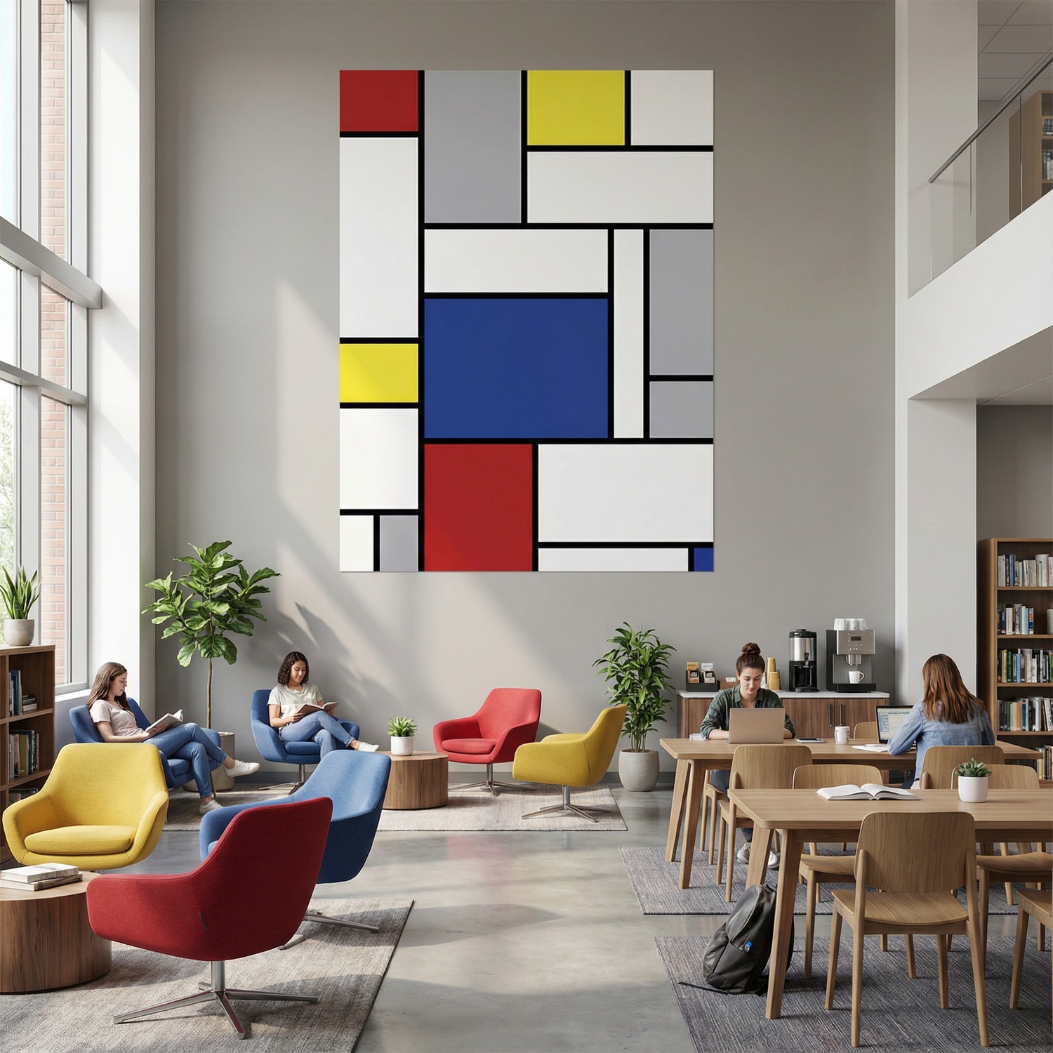 Wall Murals: Piet Mondrian
