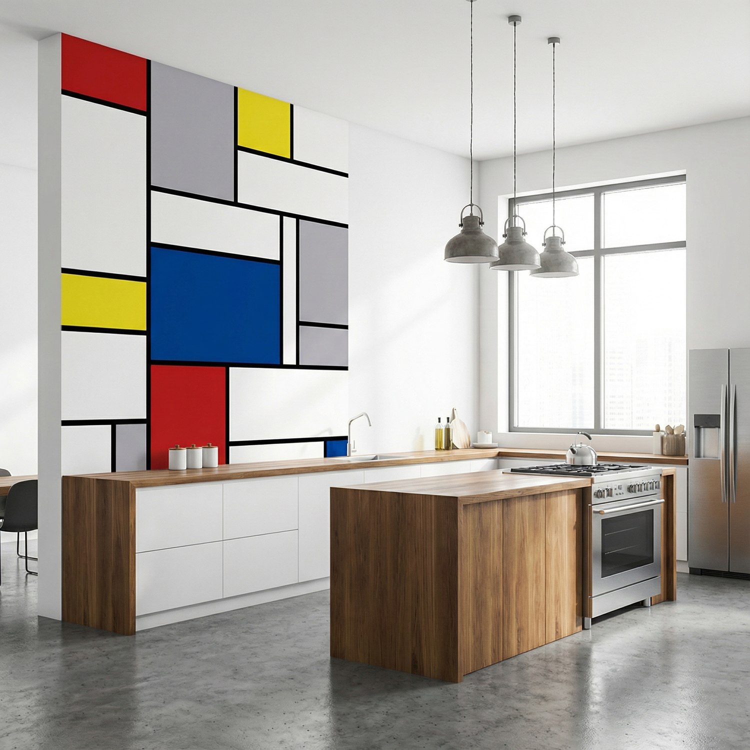 Wall Murals: Piet Mondrian