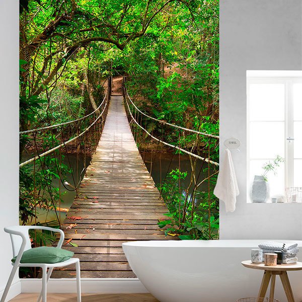 Wall Murals: Bridge in the Amazon 0