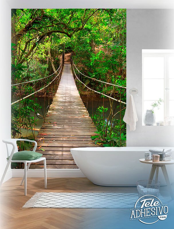 Wall Murals: Bridge in the Amazon