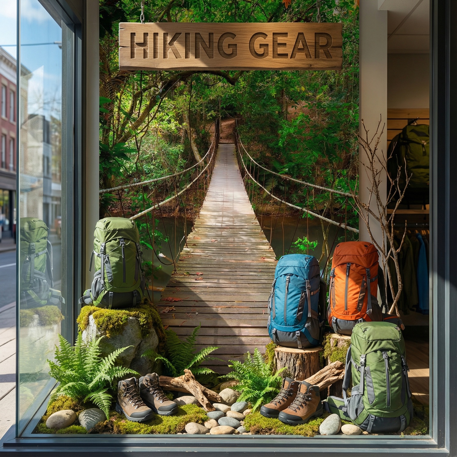 Wall Murals: Bridge in the Amazon