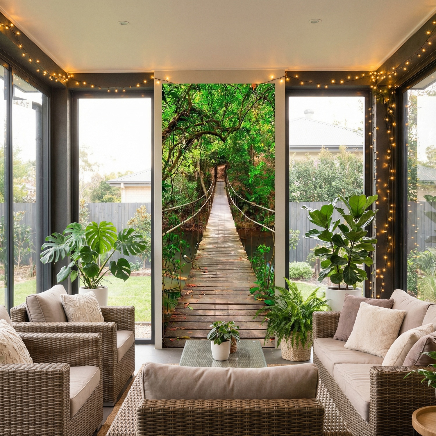 Wall Murals: Bridge in the Amazon