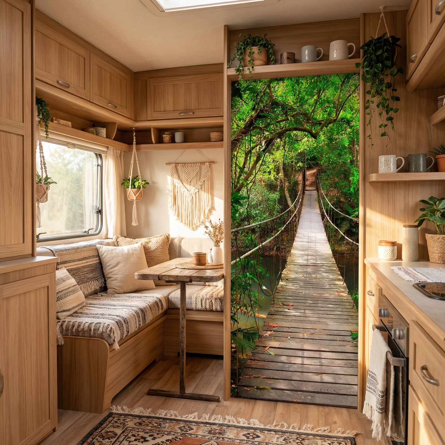 Wall Murals: Bridge in the Amazon