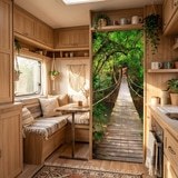 Wall Murals: Bridge in the Amazon 5