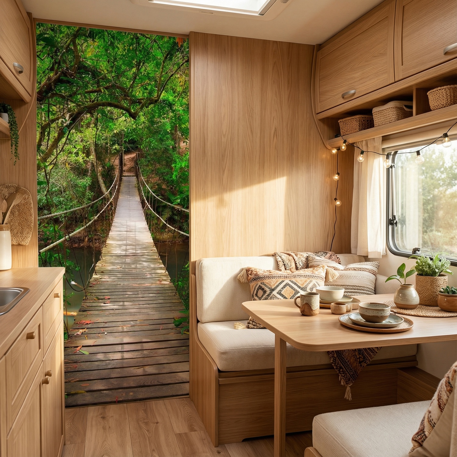 Wall Murals: Bridge in the Amazon