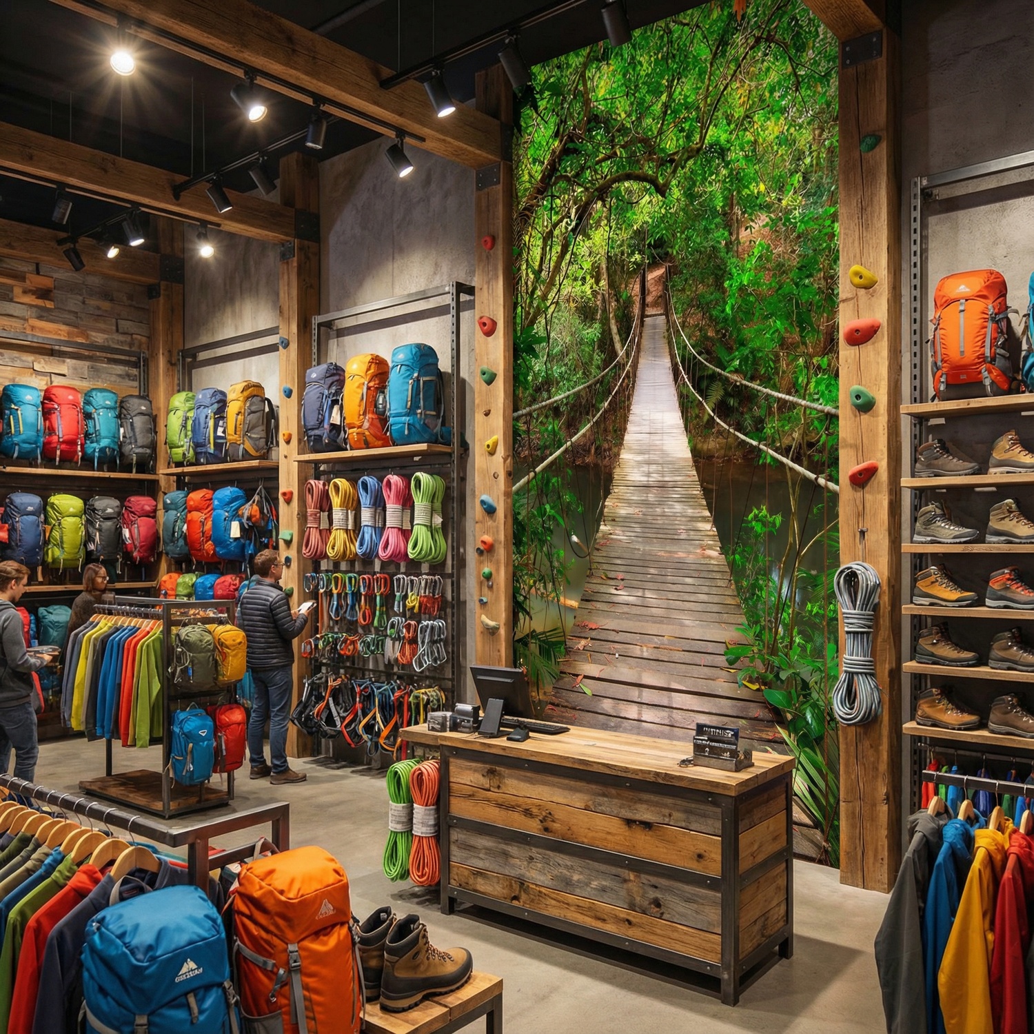 Wall Murals: Bridge in the Amazon