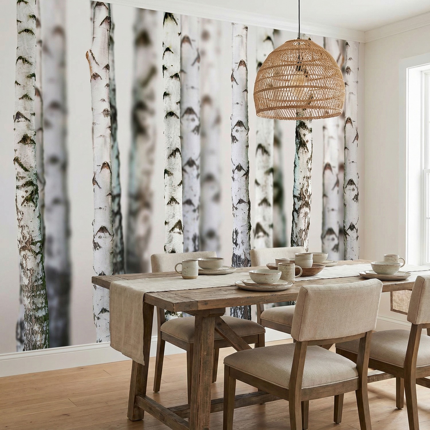 Wall Murals: Birch Forest