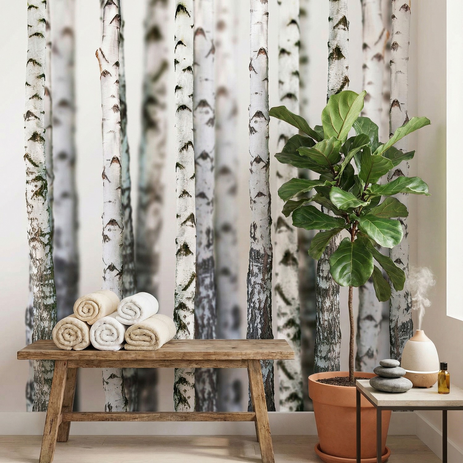 Wall Murals: Birch Forest