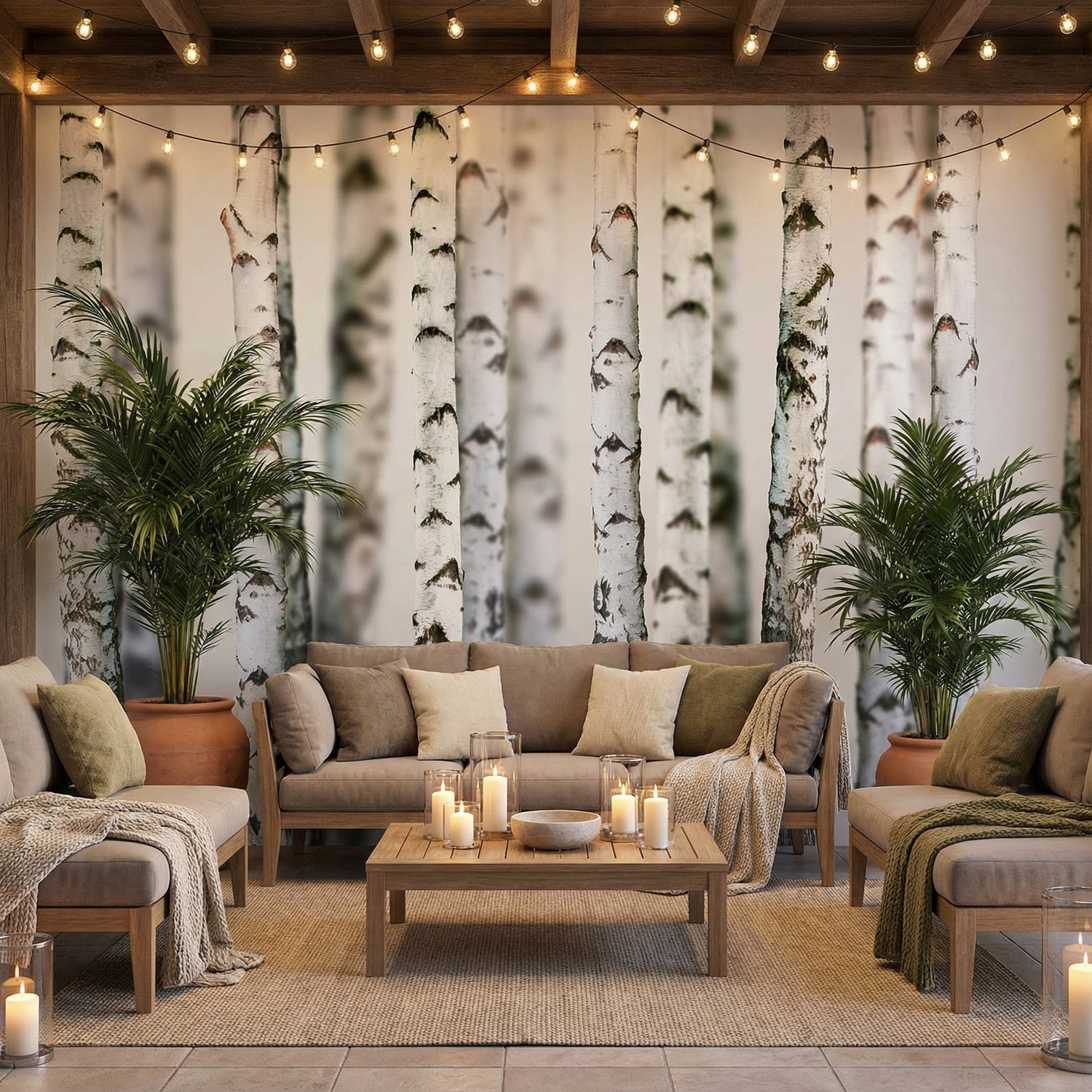 Wall Murals: Birch Forest