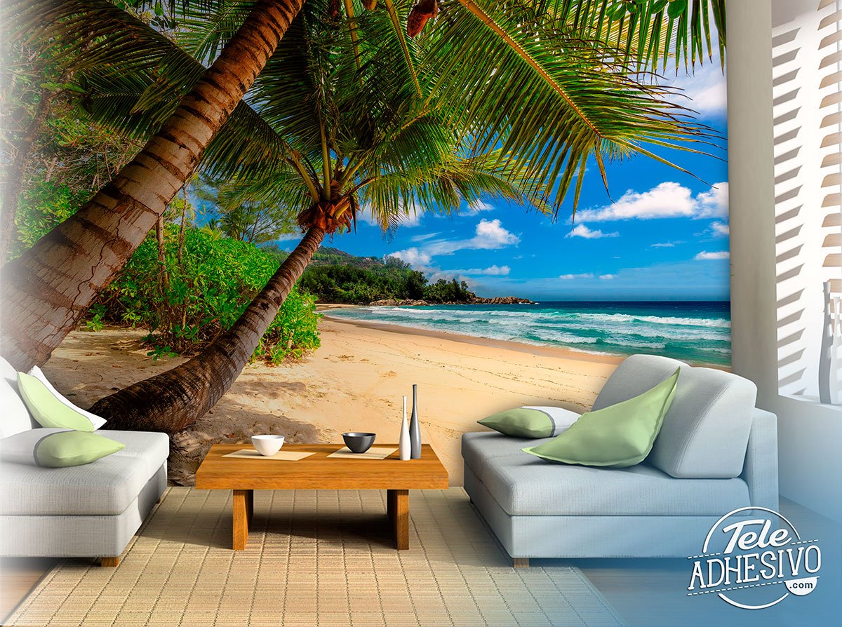 Wall Murals: Caribbean Palm Trees