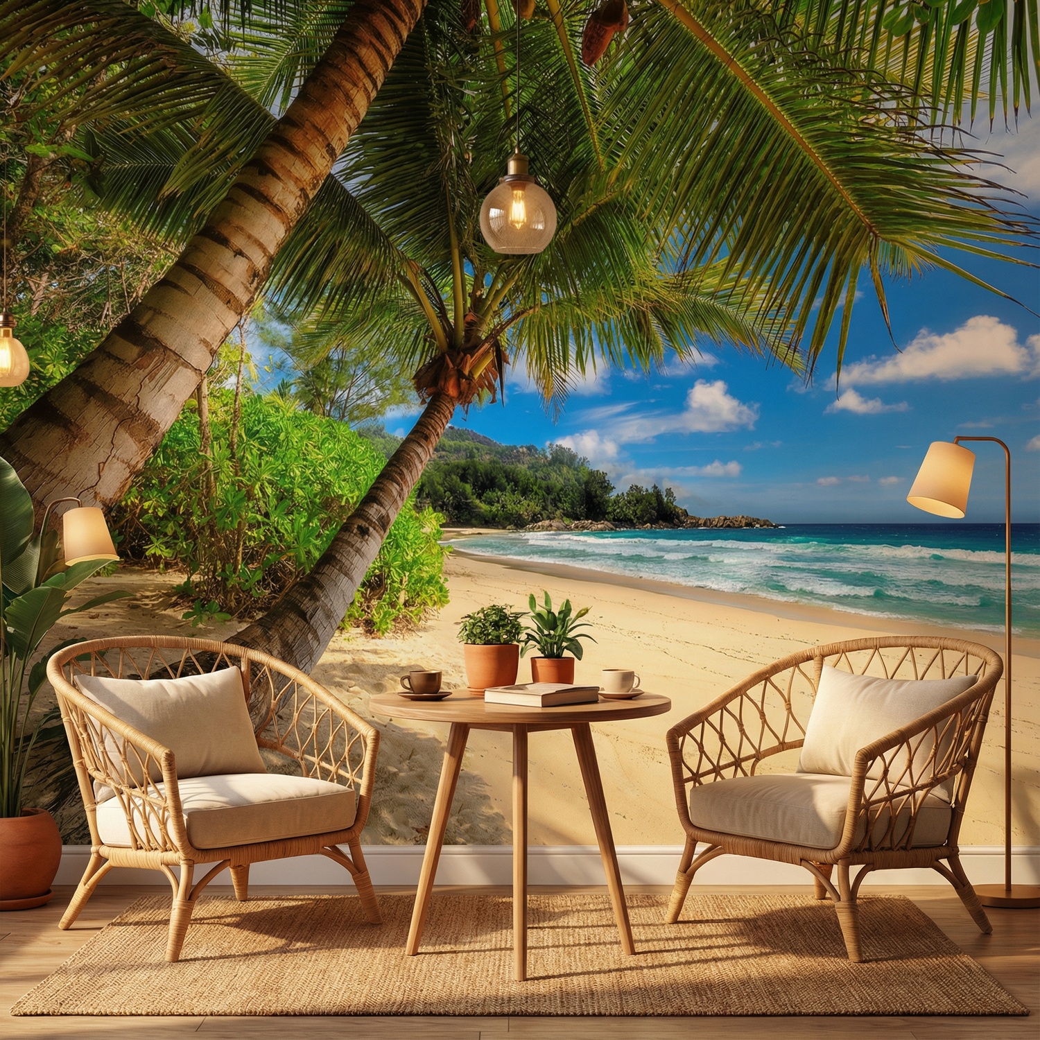 Wall Murals: Caribbean Palm Trees