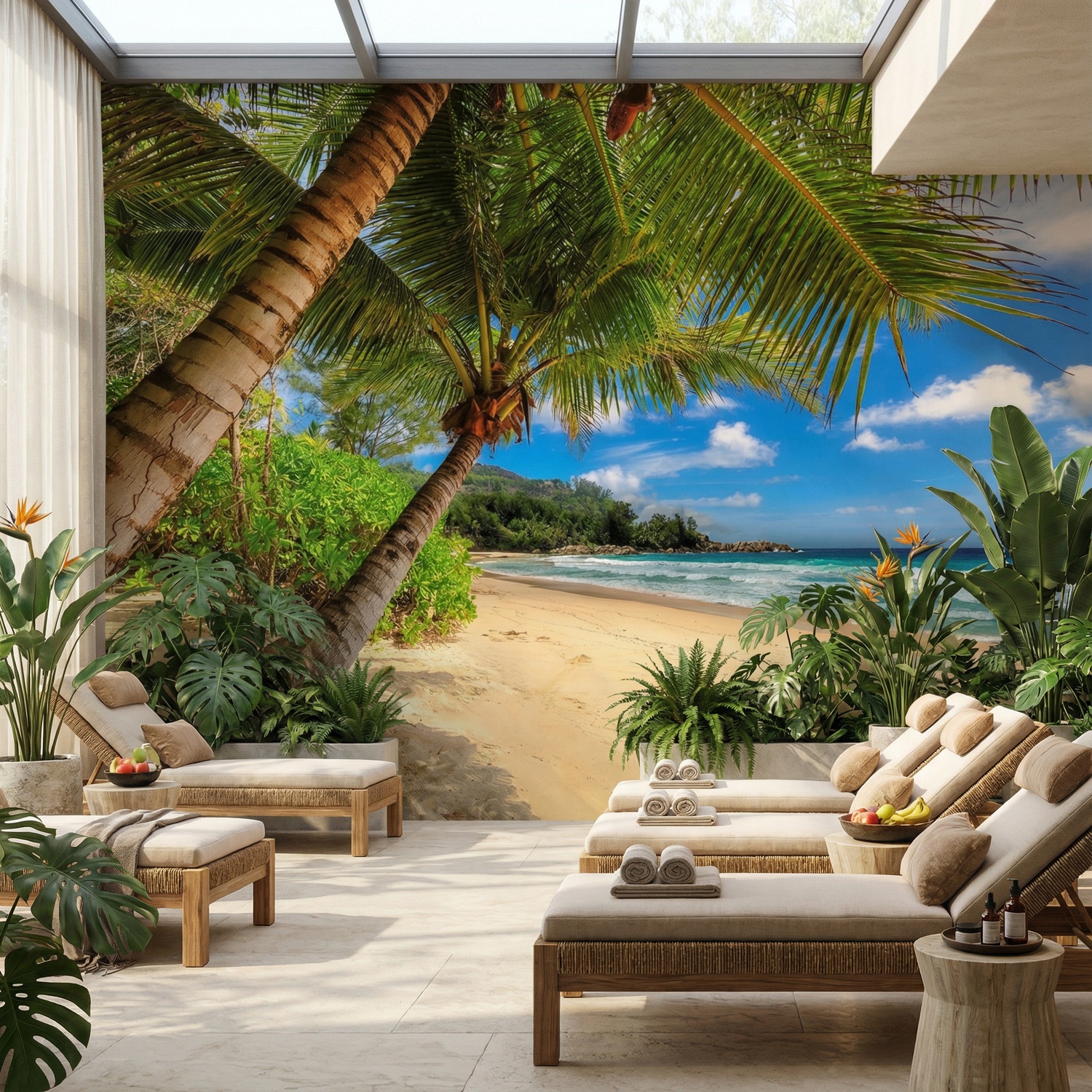 Wall Murals: Caribbean Palm Trees