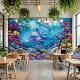 Wall Murals: Dolphins under the sea 12