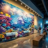 Wall Murals: Dolphins under the sea 4