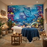 Wall Murals: Dolphins under the sea 7