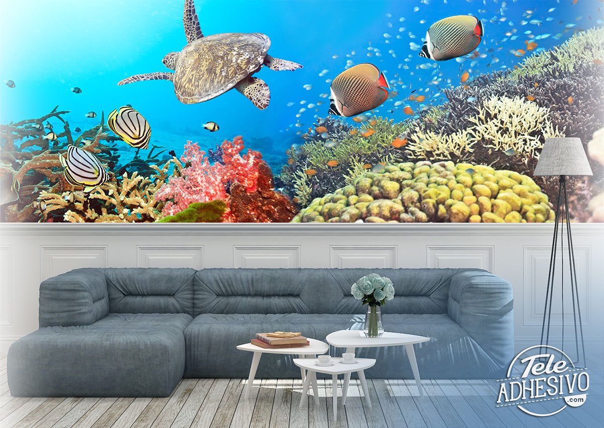 Wall Murals: Panoramic under the sea