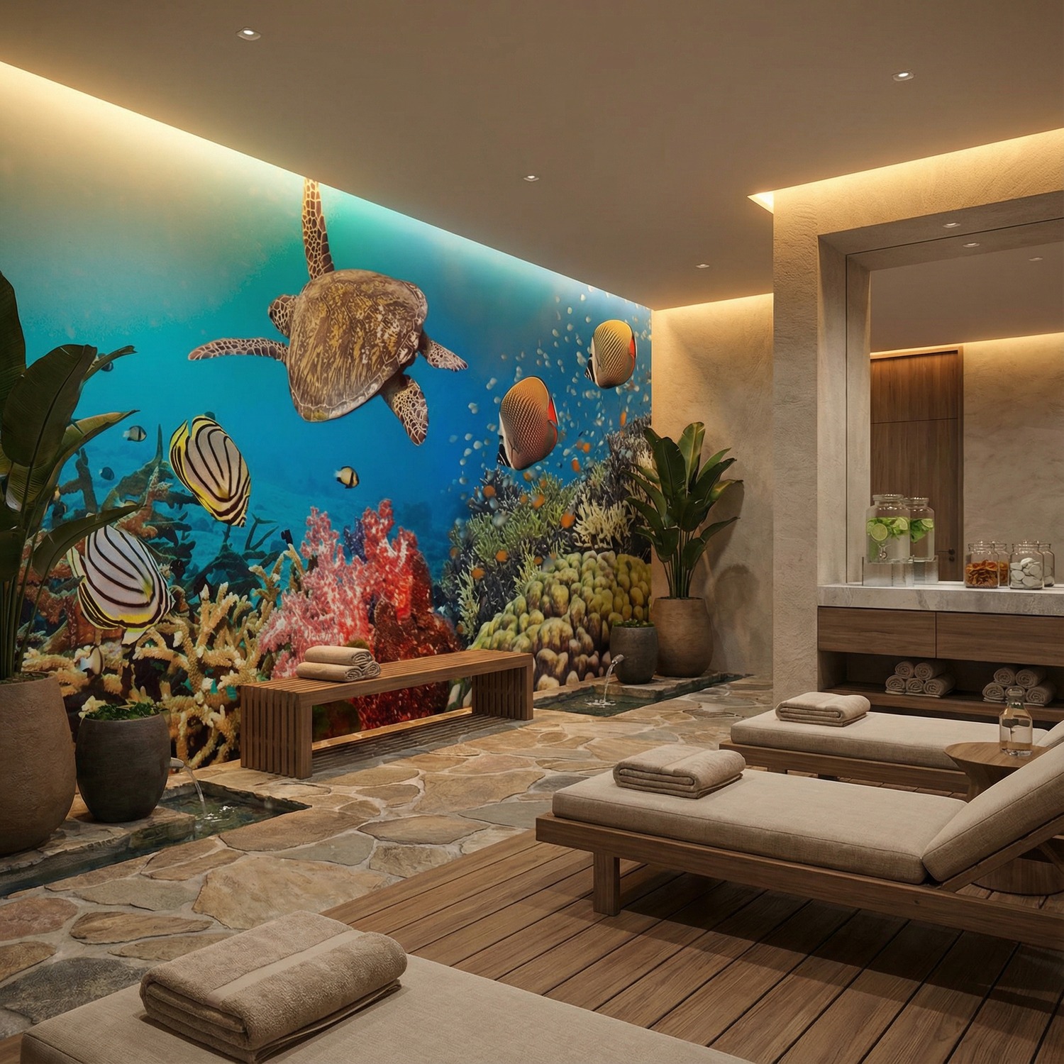 Wall Murals: Panoramic under the sea