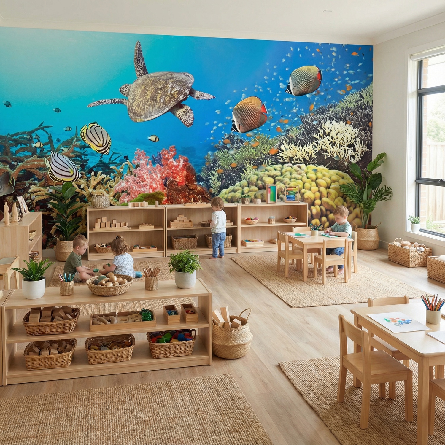 Wall Murals: Panoramic under the sea