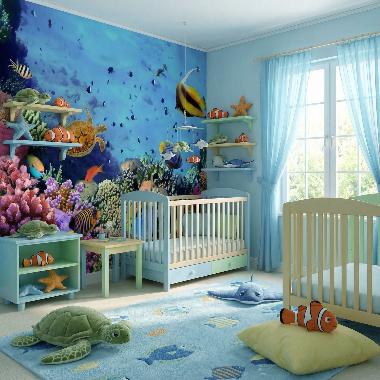 Wall Murals: Colors under the sea