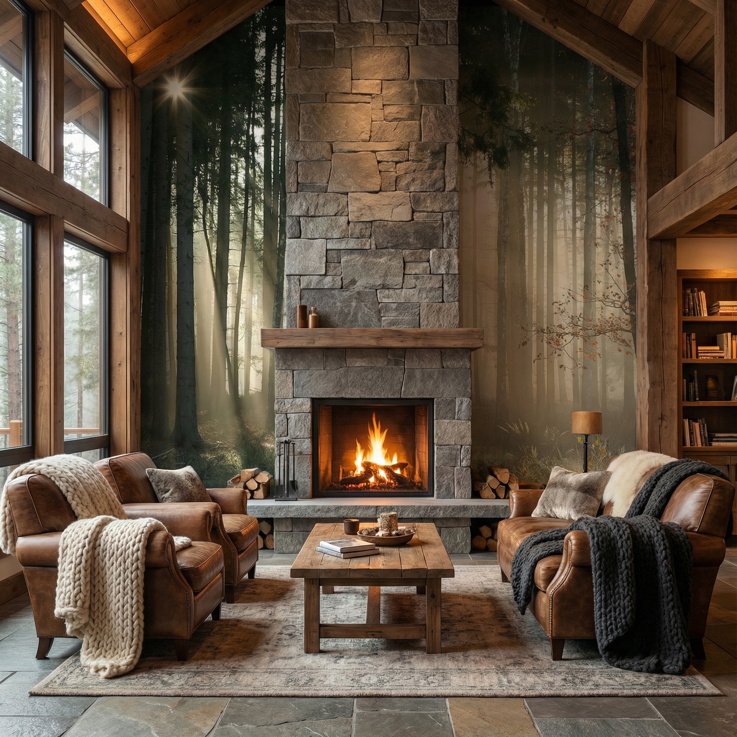 Wall Murals: Glow in the woods