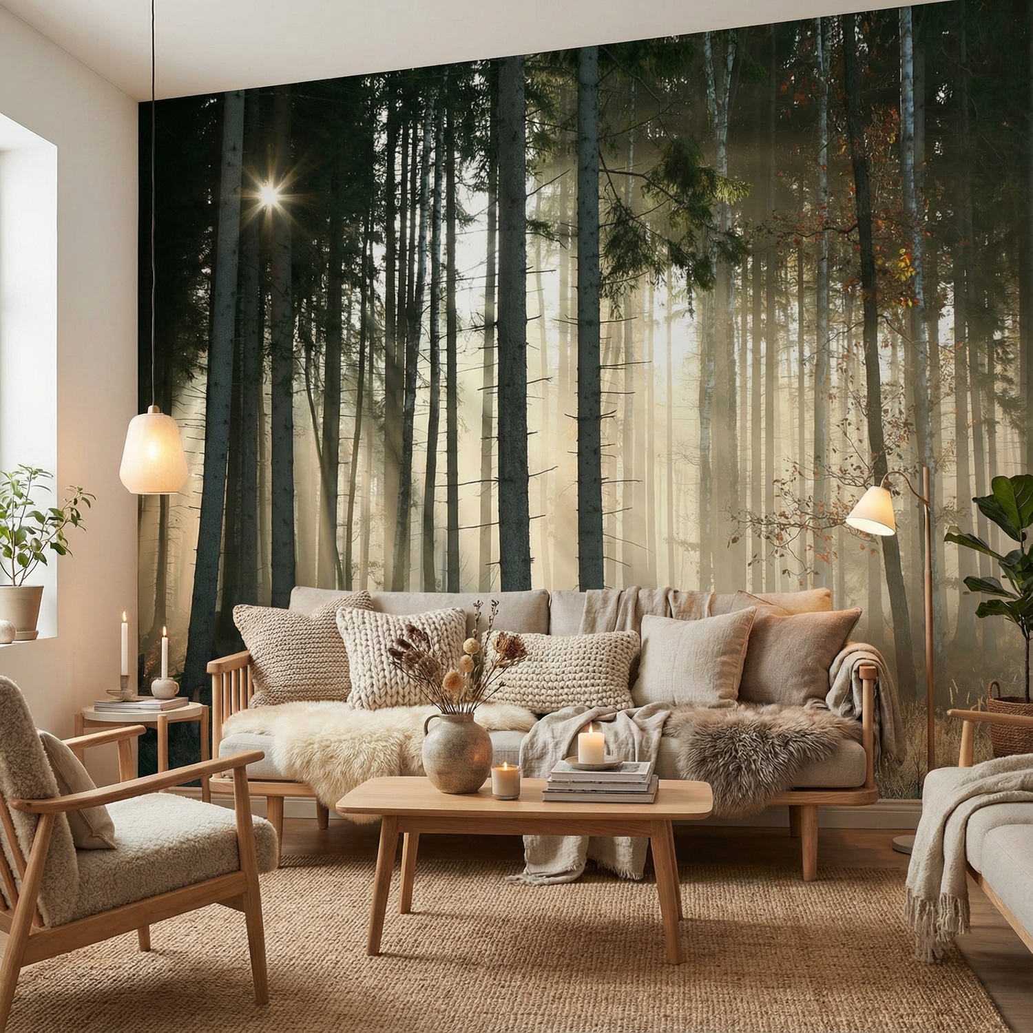 Wall Murals: Glow in the woods
