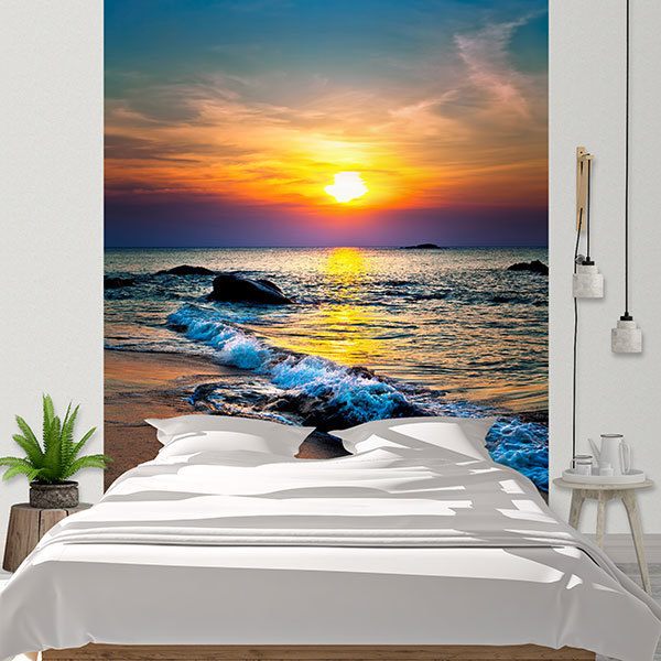 Wall Murals: Deep sunset