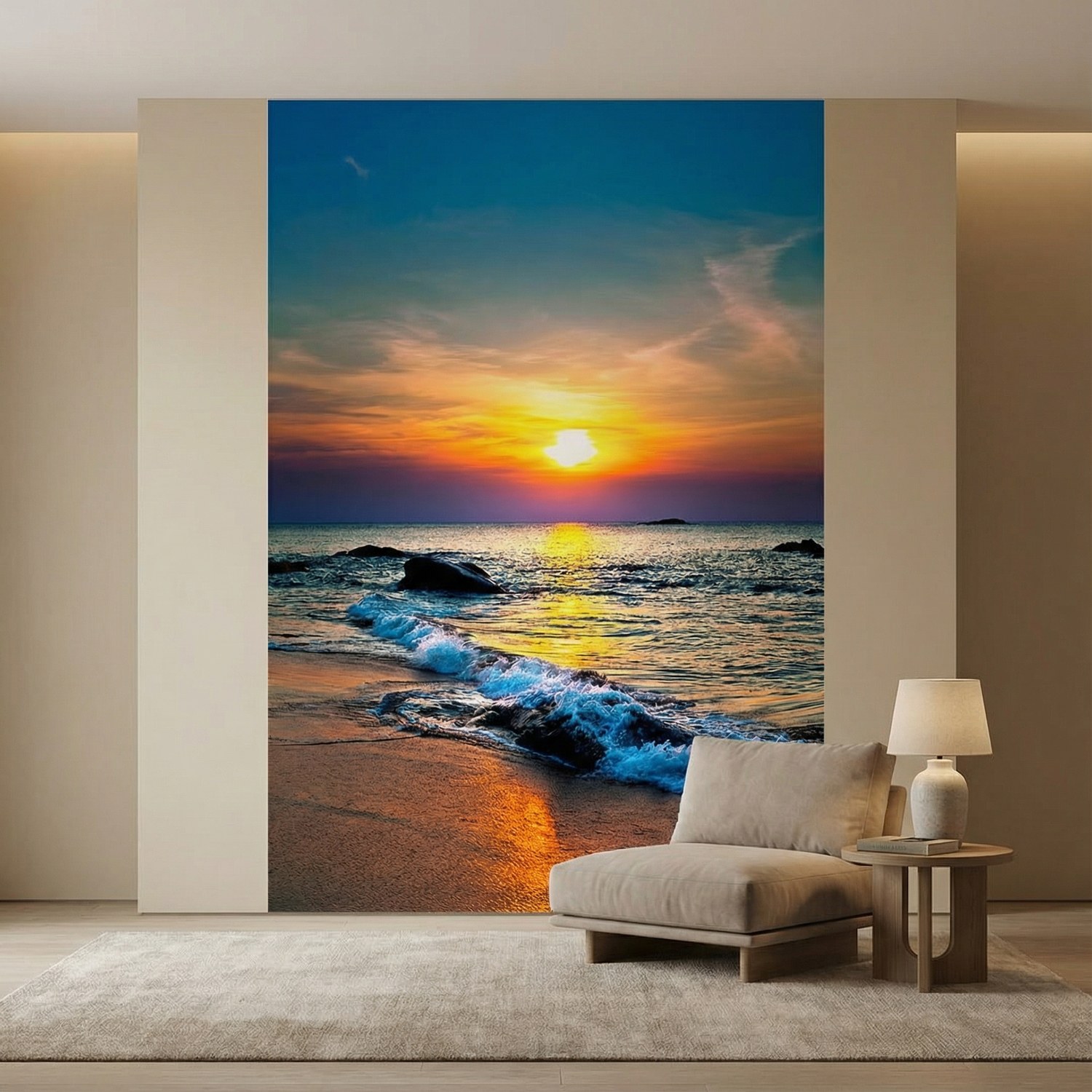 Wall Murals: Deep sunset