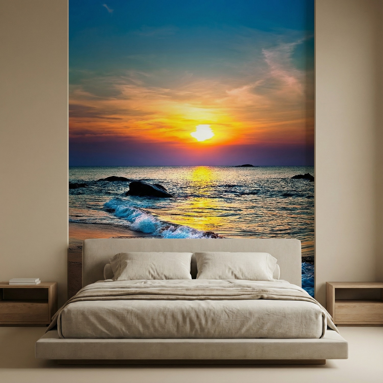 Wall Murals: Deep sunset
