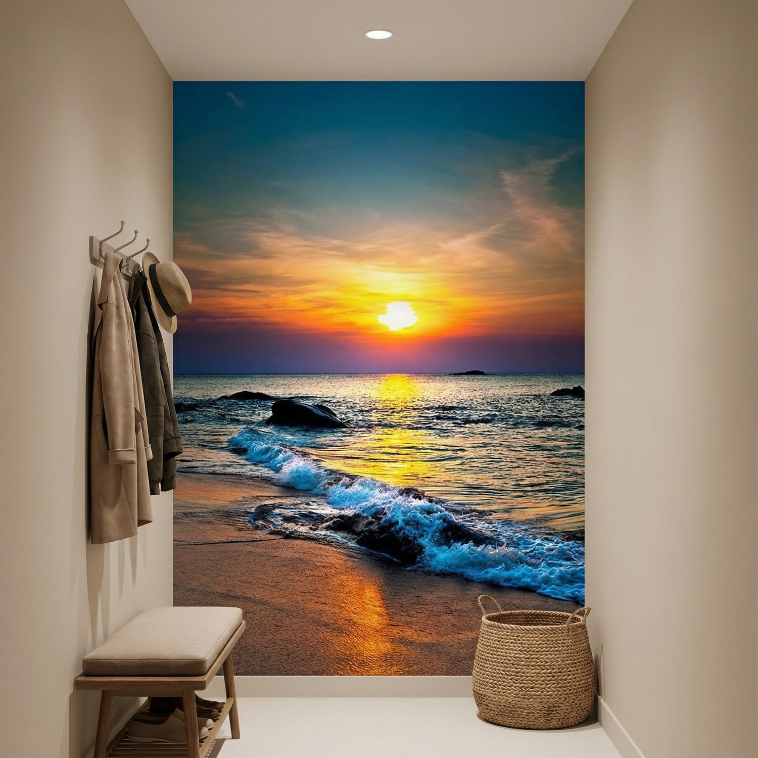 Wall Murals: Deep sunset