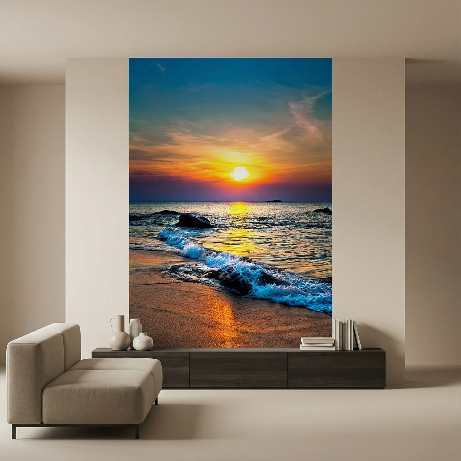 Wall Murals: Deep sunset