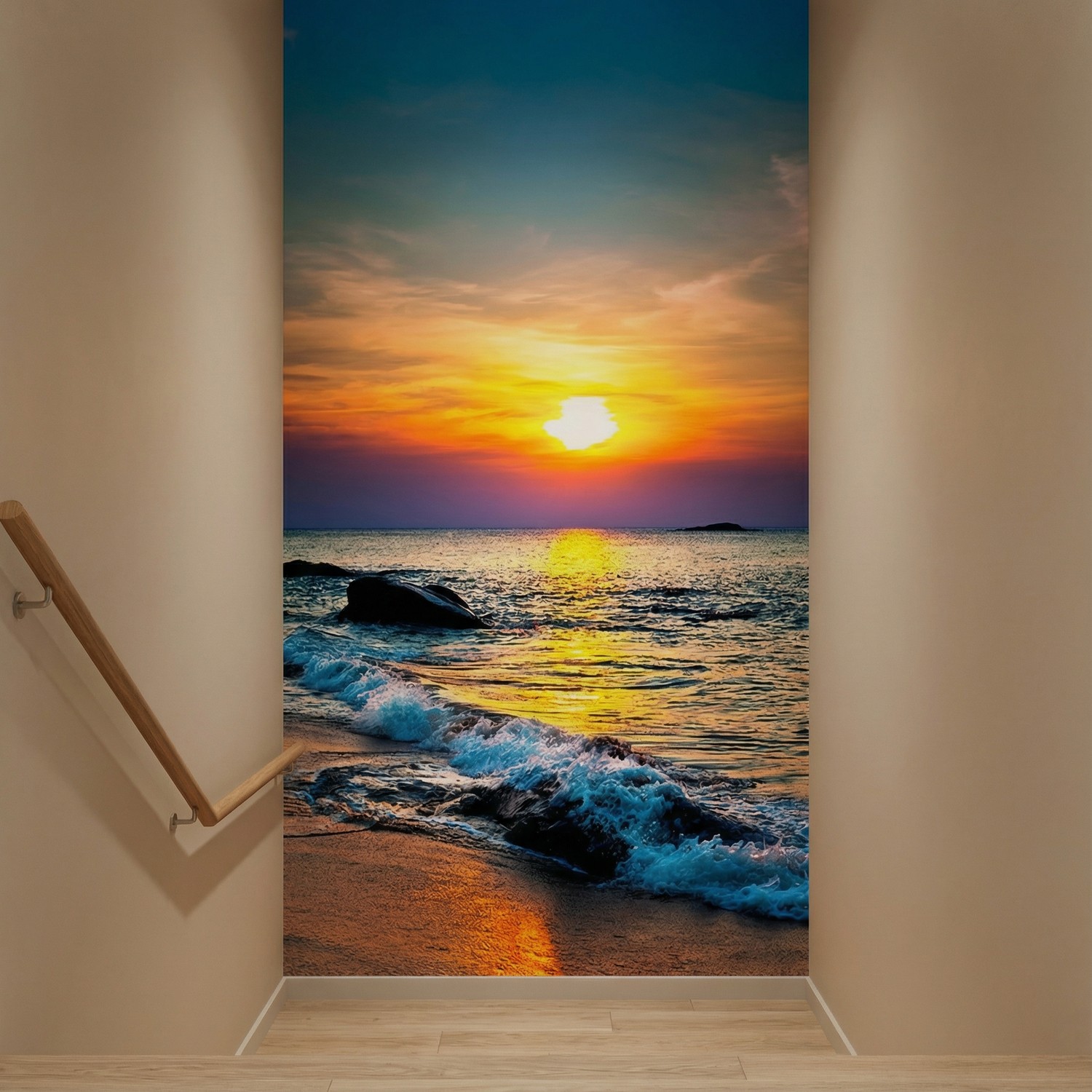 Wall Murals: Deep sunset