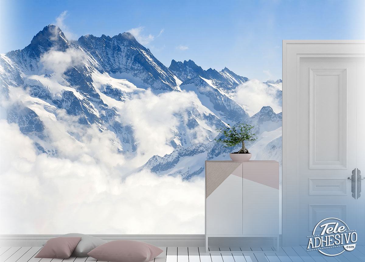 Wall Murals: Mountains above the clouds