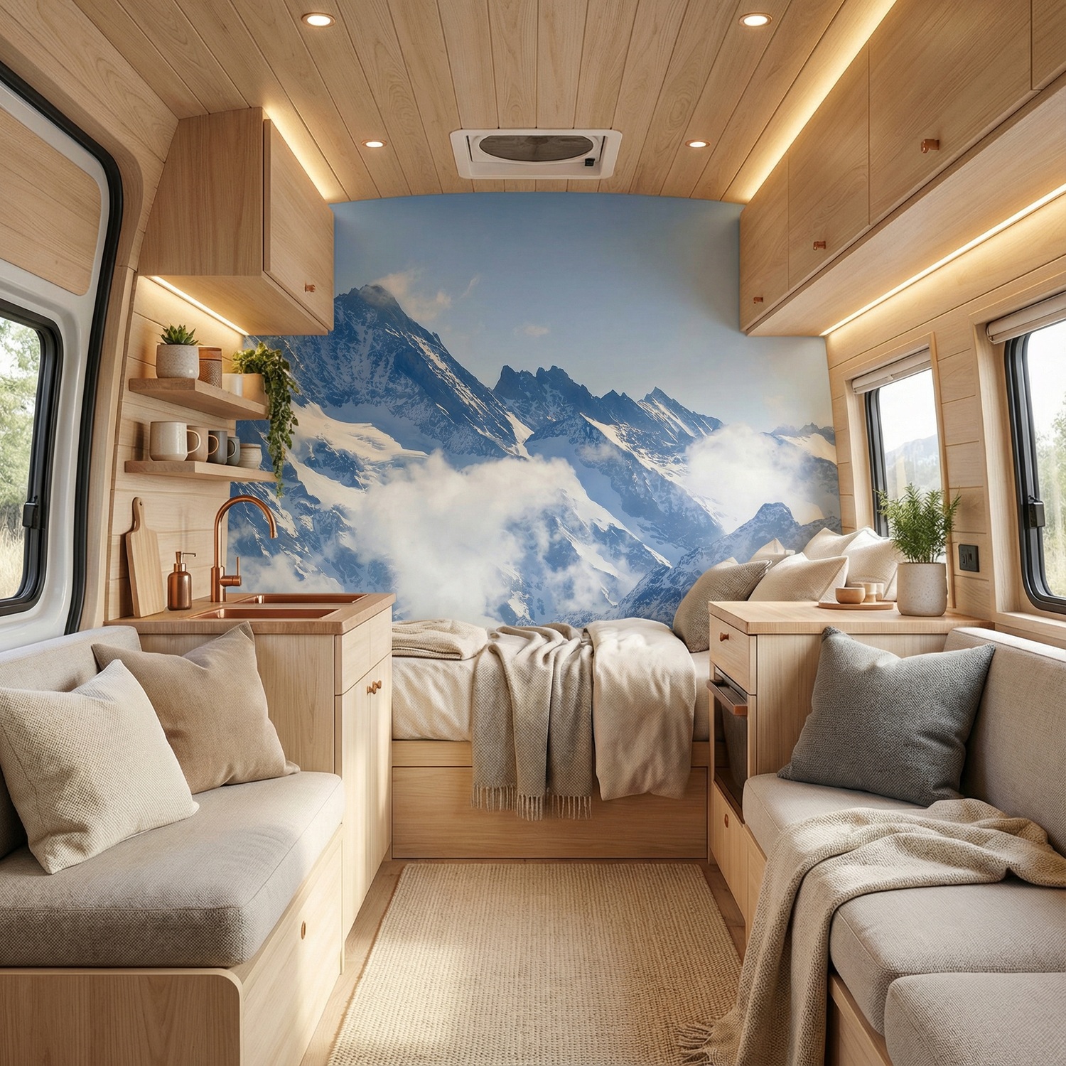 Wall Murals: Mountains above the clouds