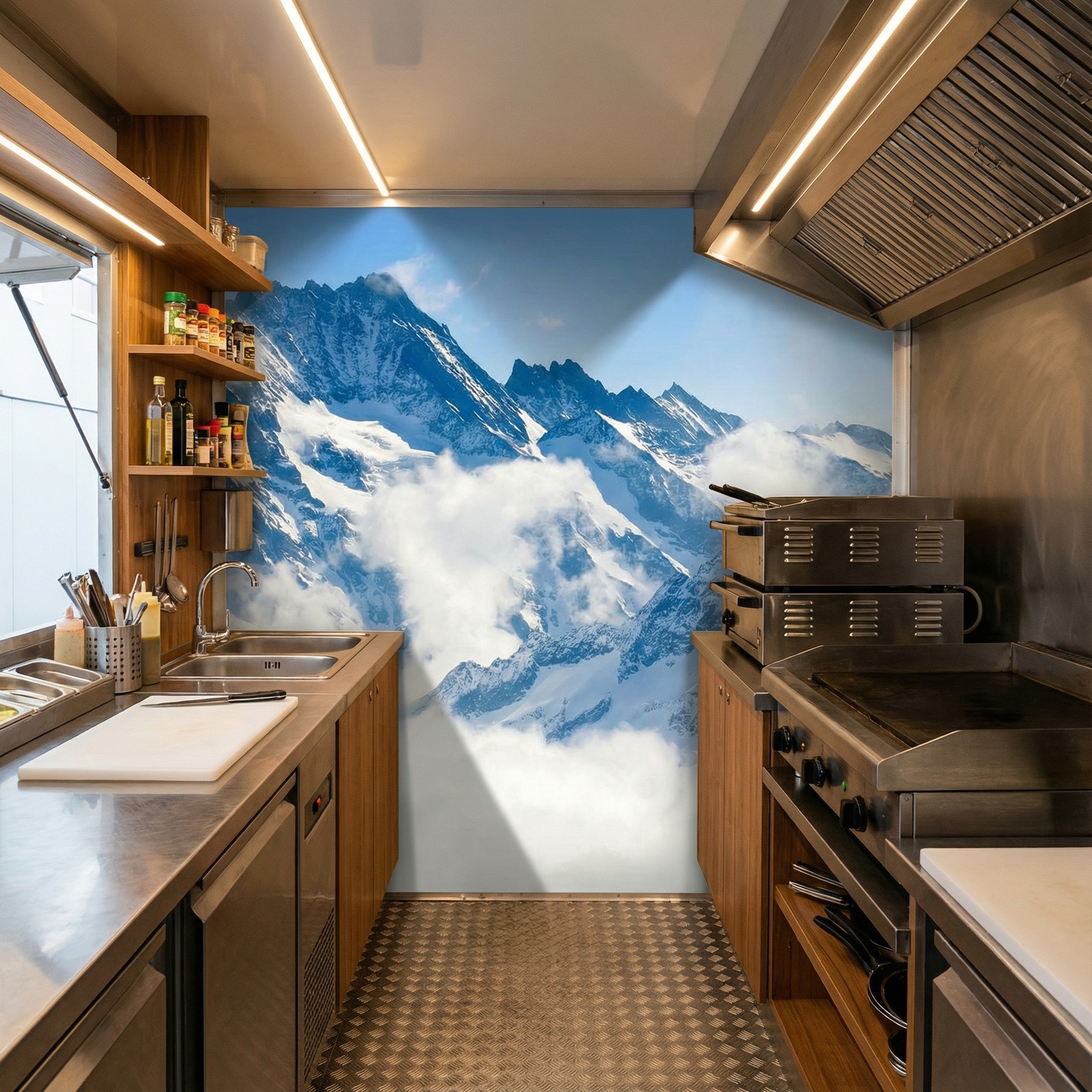 Wall Murals: Mountains above the clouds