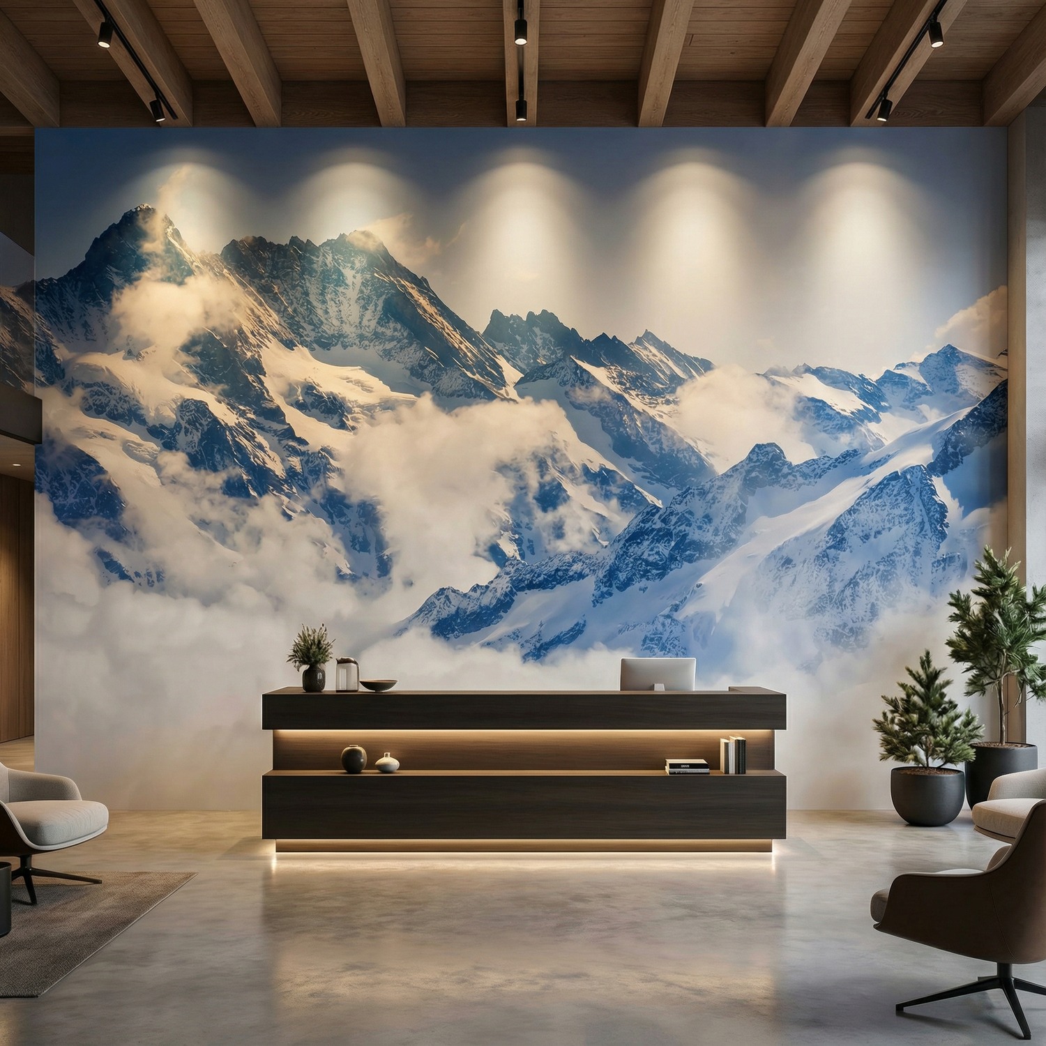 Wall Murals: Mountains above the clouds
