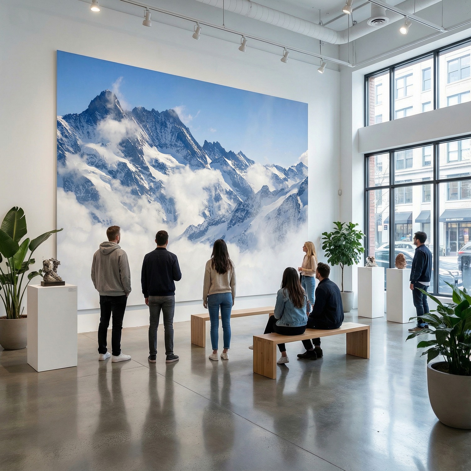 Wall Murals: Mountains above the clouds
