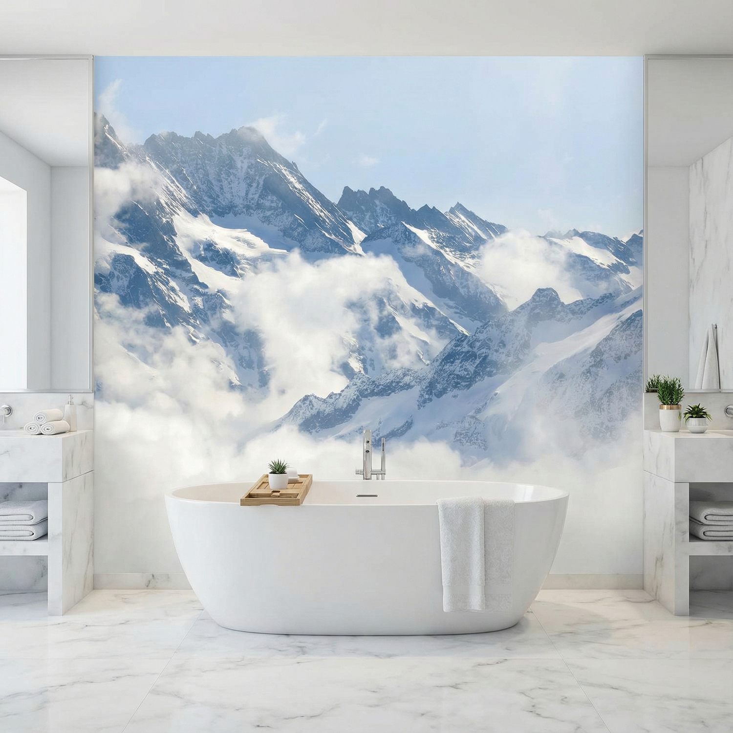 Wall Murals: Mountains above the clouds